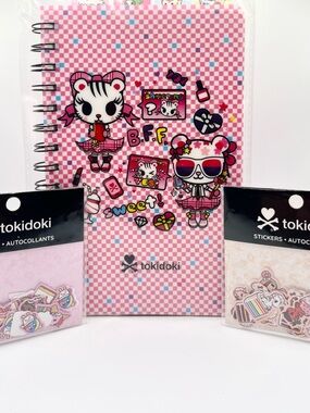 Tokidoki Kawaii Metropolis Notebook and Stickers